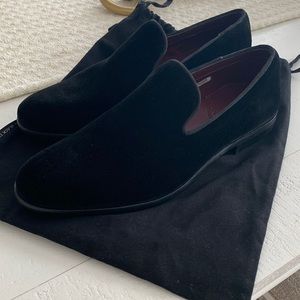 Black Tux Men’s Velvet Loafers - BLACK - Size 9